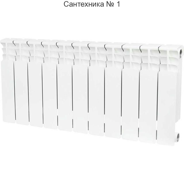 Радиатор биметаллический секционный Space 500 11 секций, боковое подключение STOUT