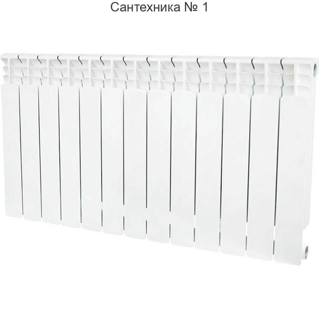 Радиатор биметаллический секционный Space 500 13 секций, боковое подключение STOUT