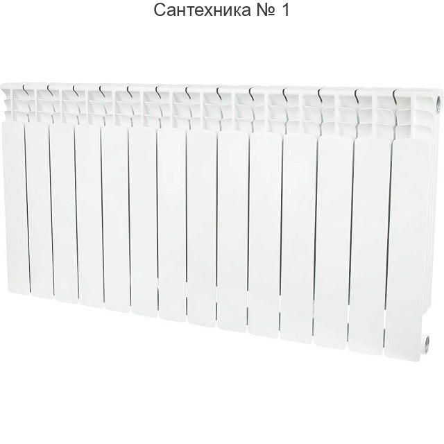 Радиатор биметаллический секционный Space 500 14 секций, боковое подключение STOUT