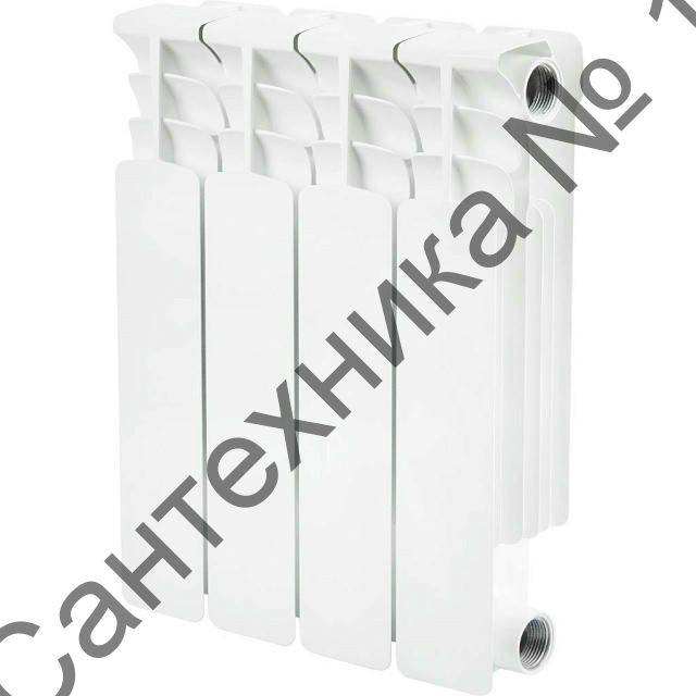 Радиатор биметаллический секционный Space 350 4 секции, боковое подключение STOUT