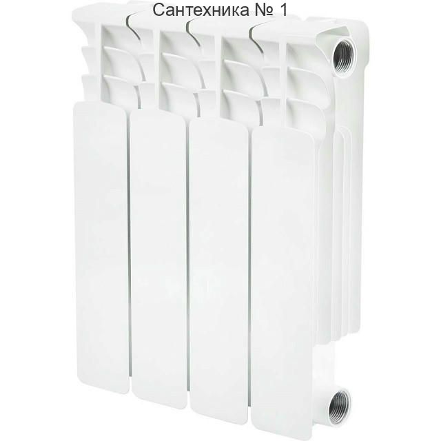 Радиатор биметаллический секционный Space 350 4 секции, боковое подключение STOUT