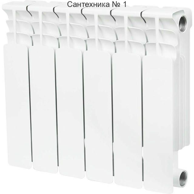 Радиатор биметаллический секционный Space 350 6 секций, боковое подключение STOUT