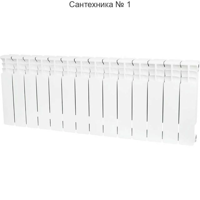 Радиатор биметаллический секционный Space 350 14 секций, боковое подключение STOUT