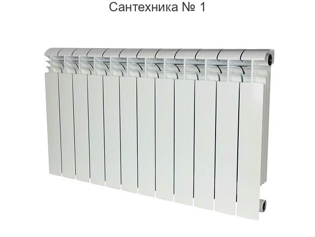 Радиатор биметаллический секционный VEGA 500 BM 12 секций, боковое подключение Ral 9016 STOUT