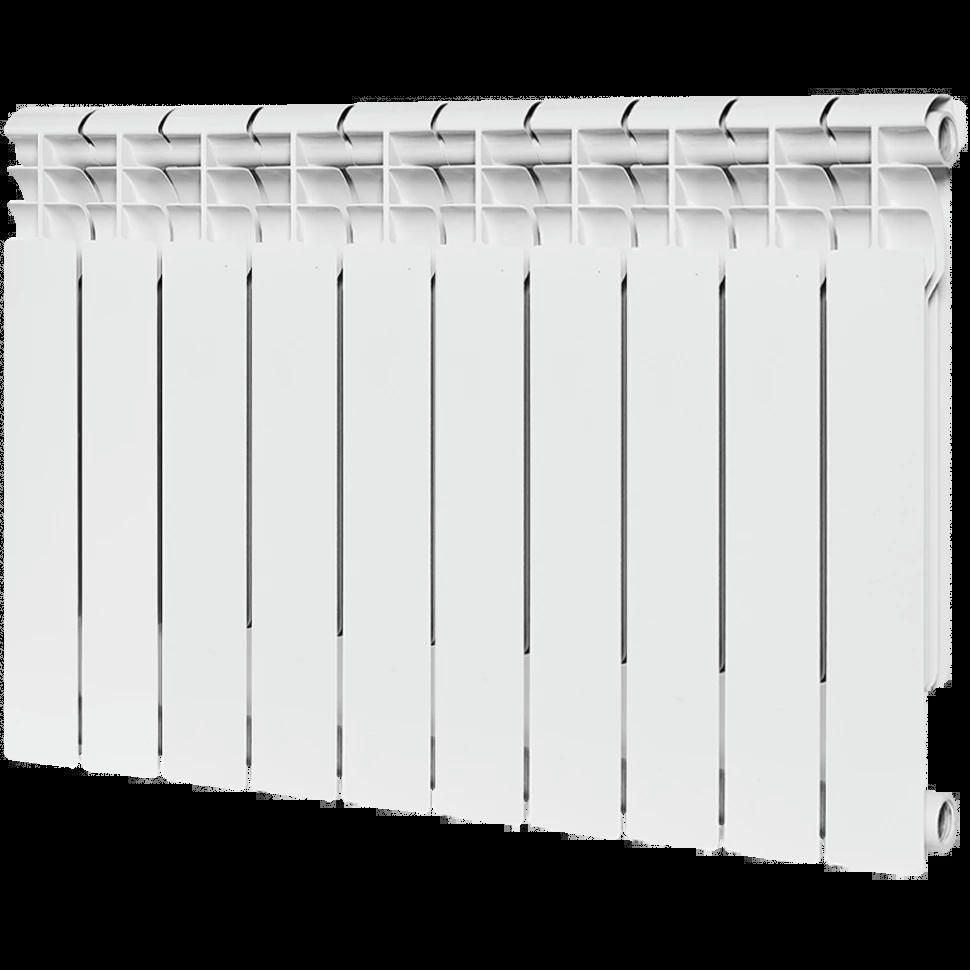 Радиатор биметаллический секционный Profi BM 500 10 секций, боковое подключение Ral 9016 ROMMER