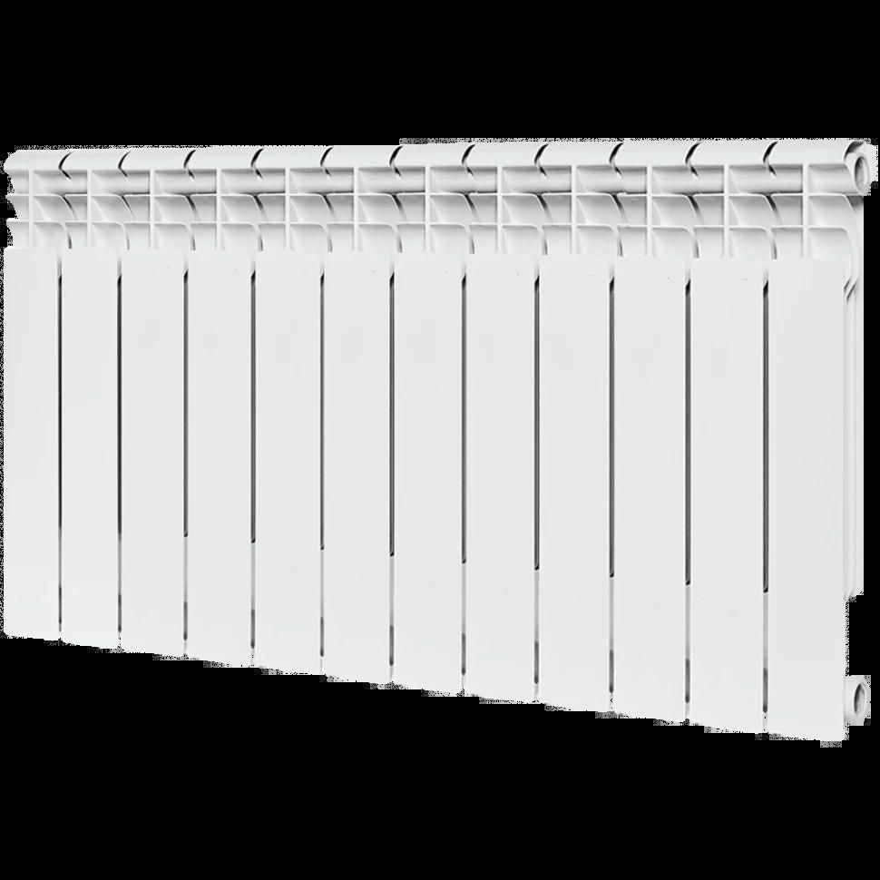 Радиатор биметаллический секционный Profi BM 500 12 секций, боковое подключение Ral 9016 ROMMER