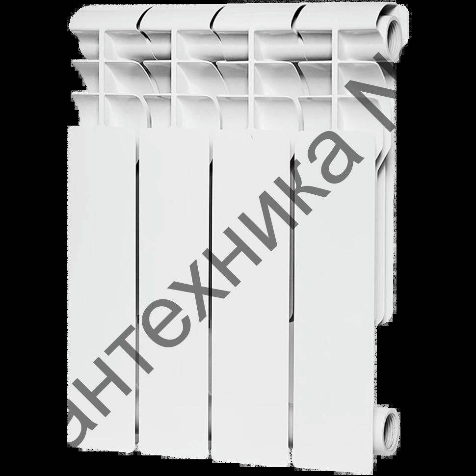 Радиатор биметаллический секционный Profi BM 350 4 секции, боковое подключение Ral 9016 ROMMER