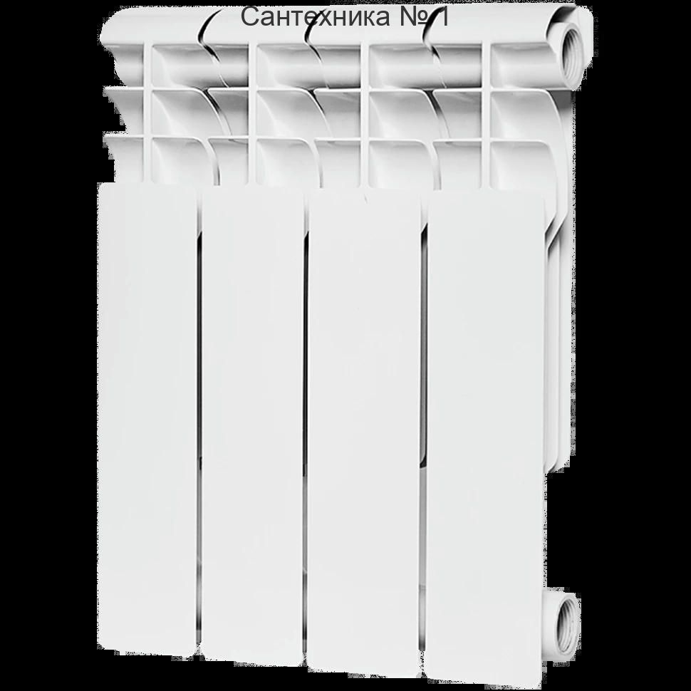 Радиатор биметаллический секционный Profi BM 350 4 секции, боковое подключение Ral 9016 ROMMER