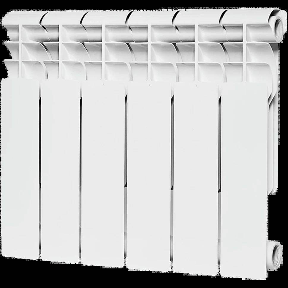 Радиатор биметаллический секционный Profi BM 350 6 секций, боковое подключение Ral 9016 ROMMER