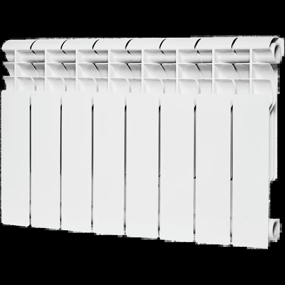 Радиатор биметаллический секционный Profi BM 350 8 секций, боковое подключение Ral 9016 ROMMER