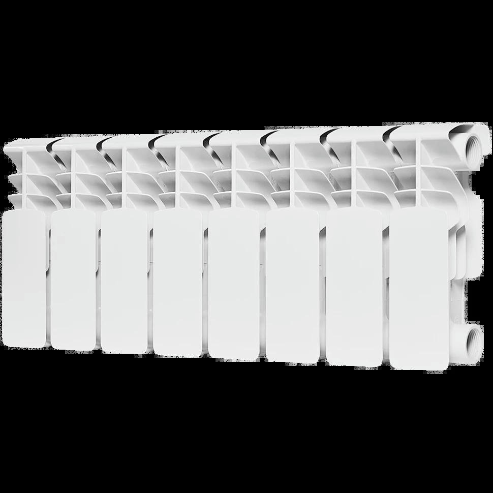 Радиатор биметаллический секционный Plus BM 200 8 секций, боковое подключение Ral 9016 ROMMER