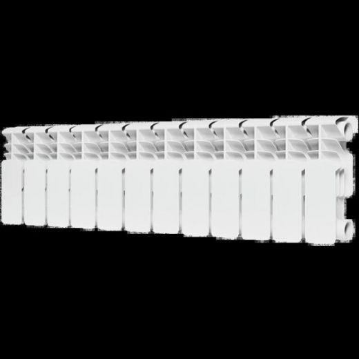 Радиатор биметаллический секционный Plus BM 200 12 секций, боковое подключение Ral 9016 ROMMER
