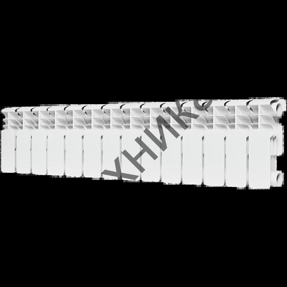 Радиатор биметаллический секционный Plus BM 200 14 секций, боковое подключение Ral 9016 ROMMER