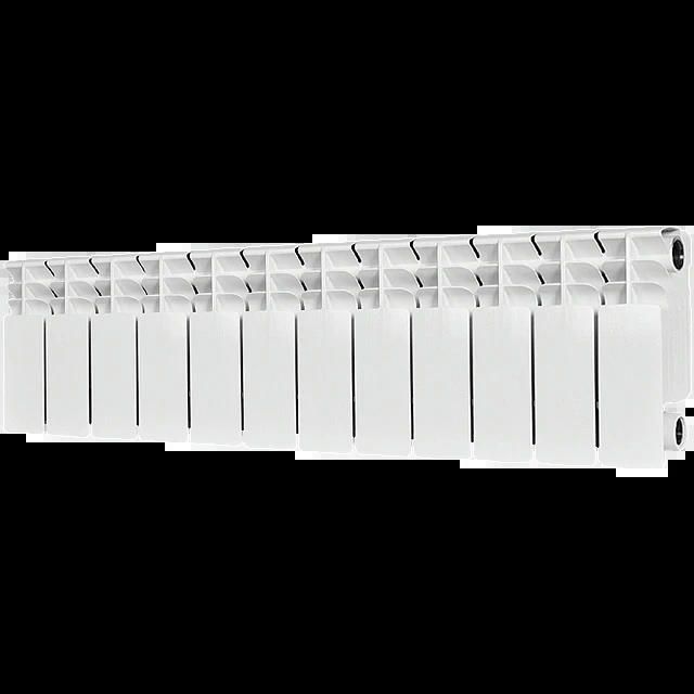 Радиатор биметаллический TITAN 200 12 секций, боковое подключение, белый RAL 9016 STOUT
