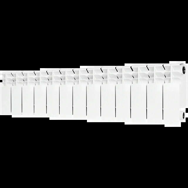 Радиатор биметаллический TITAN 200 13 секций, боковое подключение, белый RAL 9016 STOUT