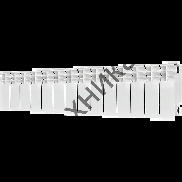 Радиатор биметаллический TITAN 200 14 секций, боковое подключение, белый RAL 9016 STOUT