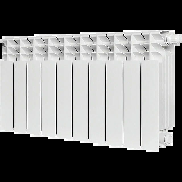 Радиатор биметаллический TITAN VENTIL 350 10 секций, нижнее правое, белый RAL 9016 STOUT