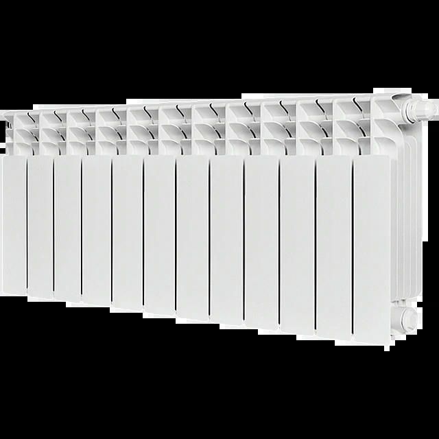 Радиатор биметаллический TITAN VENTIL 350 12 секций, нижнее правое, белый RAL 9016 STOUT