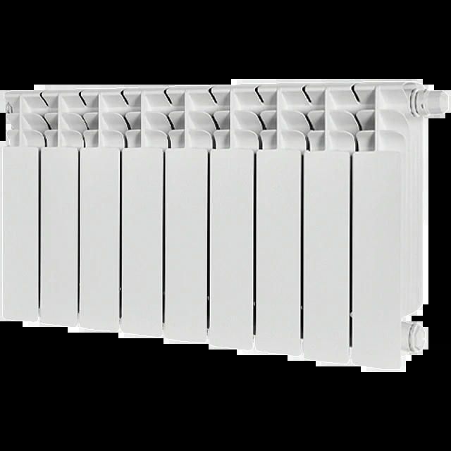 Радиатор биметаллический TITAN VENTIL 350 9 секций, нижнее правое, белый RAL 9016 STOUT