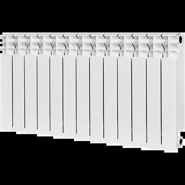 Радиатор биметаллический TITAN 500 13 секций, боковое подключение, белый RAL 9016 STOUT