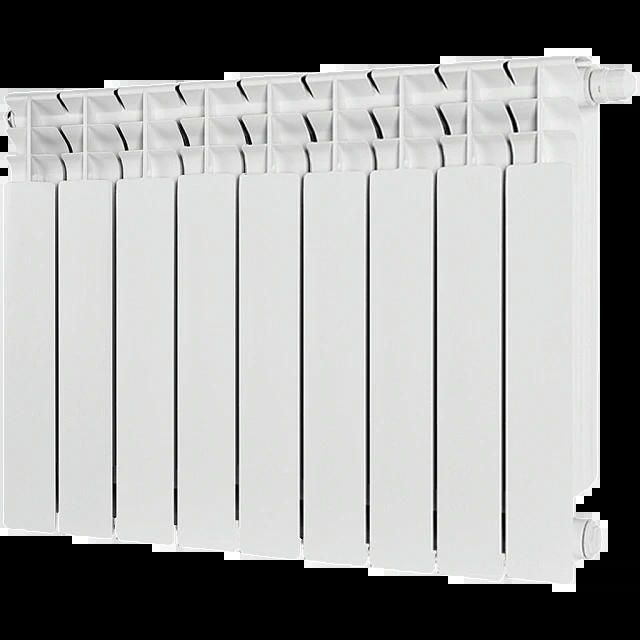 Радиатор биметаллический TITAN VENTIL 500 9 секций, нижнее правое, белый RAL 9016 STOUT