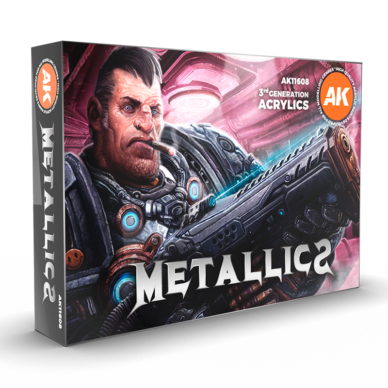 Набор красок AK Interactive: Metallics Colors
