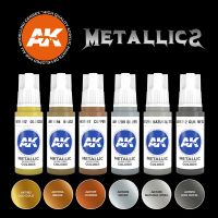 Набор красок AK Interactive: Metallics Colors