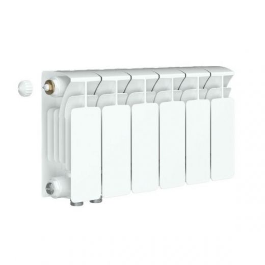 Радиатор биметаллический RIFAR BASE VENTIL 200 6 секций, нижнее левое подключение (белый RAL 9016)