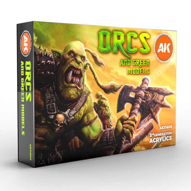 Набор красок AK Interactive: Orcs And Green Models