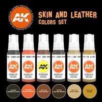 Набор красок AK Interactive: Skin and Leather Colors