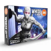 Набор красок AK Interactive: White Colors