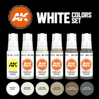 Набор красок AK Interactive: White Colors