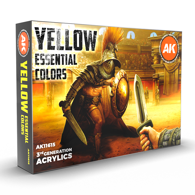 Набор красок AK Interactive: Yellow Essential Colors