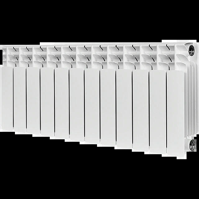 Радиатор биметаллический TITAN 350 12 секций, боковое подключение, белый RAL 9016 STOUT