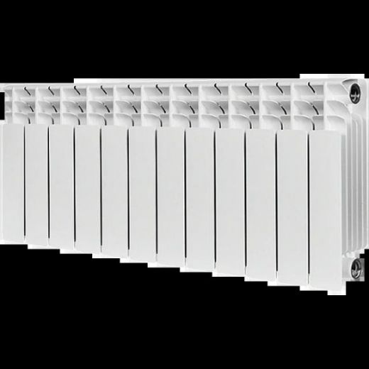 Радиатор биметаллический TITAN 350 12 секций, боковое подключение, белый RAL 9016 STOUT