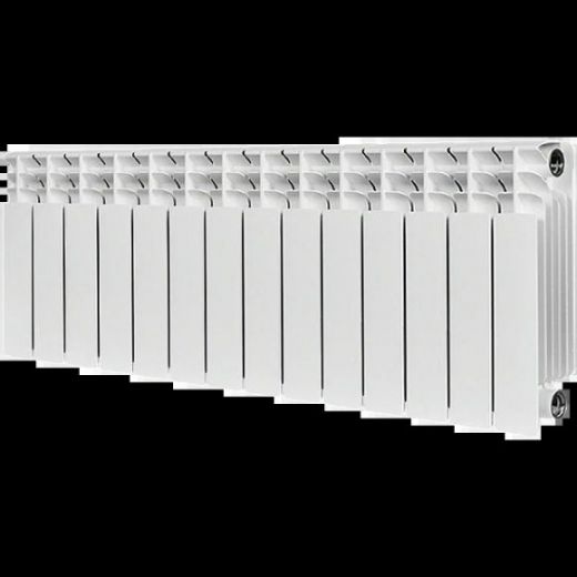 Радиатор биметаллический TITAN 350 14 секций, боковое подключение, белый RAL 9016 STOUT