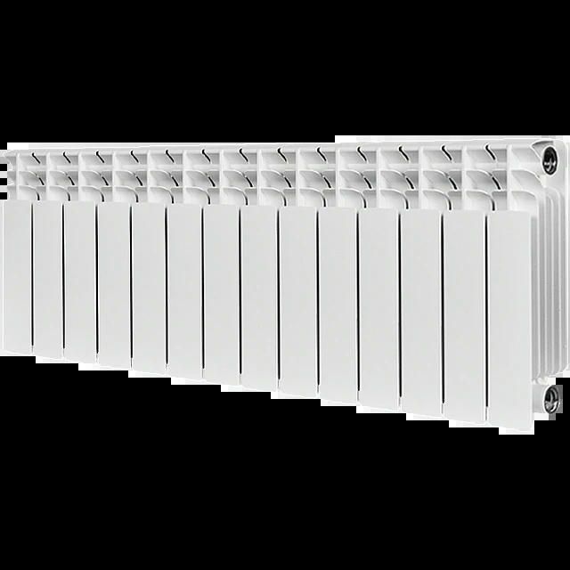 Радиатор биметаллический TITAN 350 14 секций, боковое подключение, белый RAL 9016 STOUT