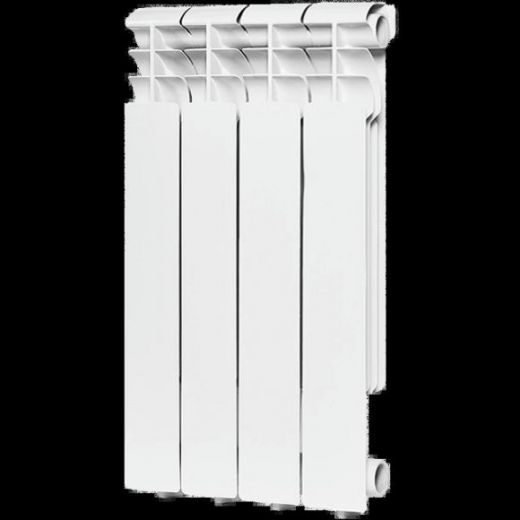 Радиатор алюминиевый секционный Profi 500 4 секции, боковое подключение Ral 9016 ROMMER