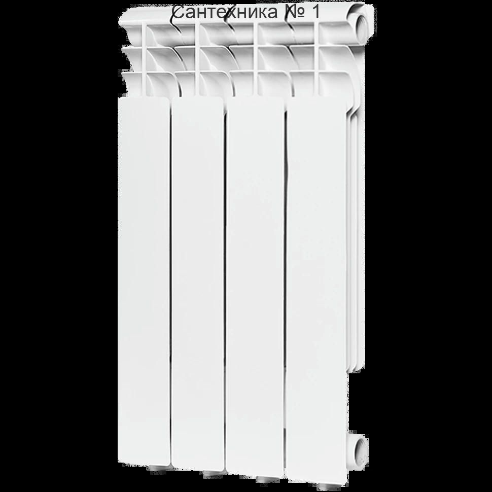 Радиатор алюминиевый секционный Profi 500 4 секции, боковое подключение Ral 9016 ROMMER