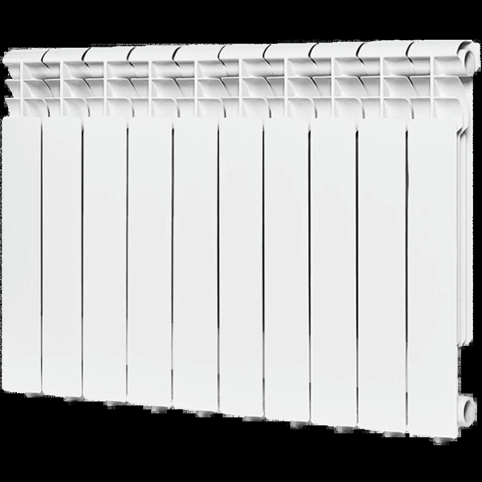 Радиатор алюминиевый секционный Profi 500 10 секции, боковое подключение Ral 9016 ROMMER