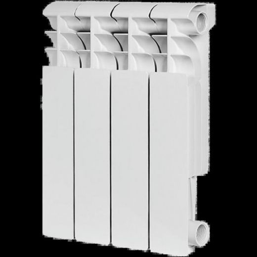 Радиатор алюминиевый секционный Profi 350 4 секции, боковое подключение Ral 9016 ROMMER