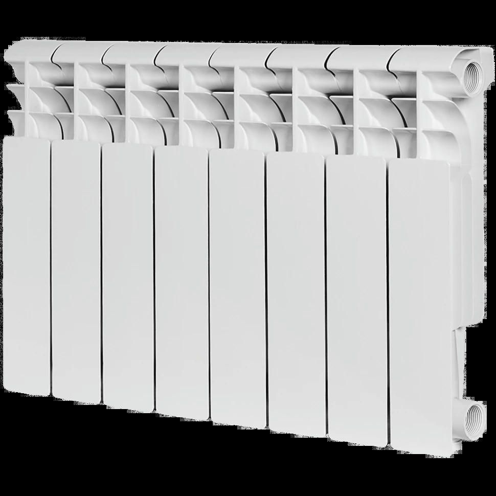 Радиатор алюминиевый секционный Profi 350 8 секций, боковое подключение Ral 9016 ROMMER