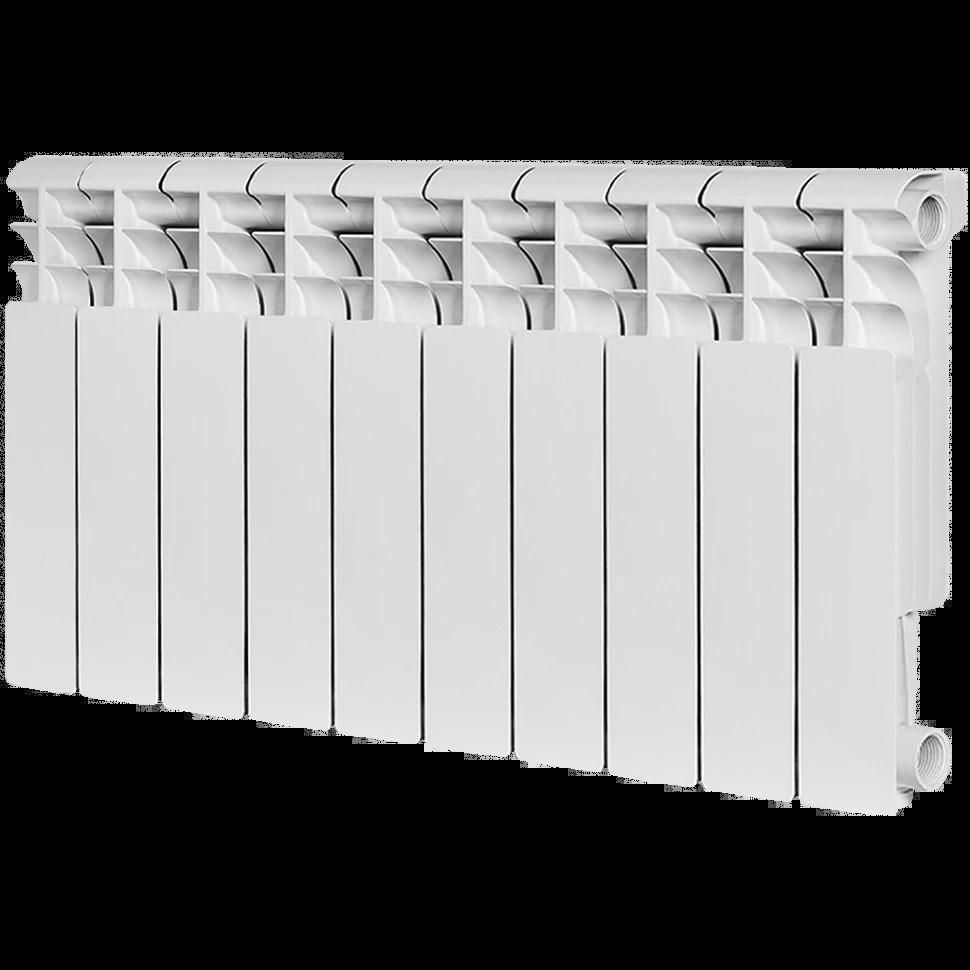 Радиатор алюминиевый секционный Profi 350 10 секций, боковое подключение Ral 9016 ROMMER