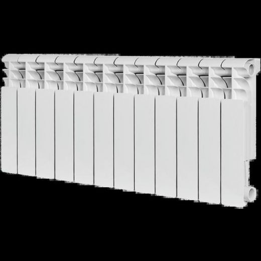 Радиатор алюминиевый секционный Profi 350 12 секций, боковое подключение Ral 9016 ROMMER