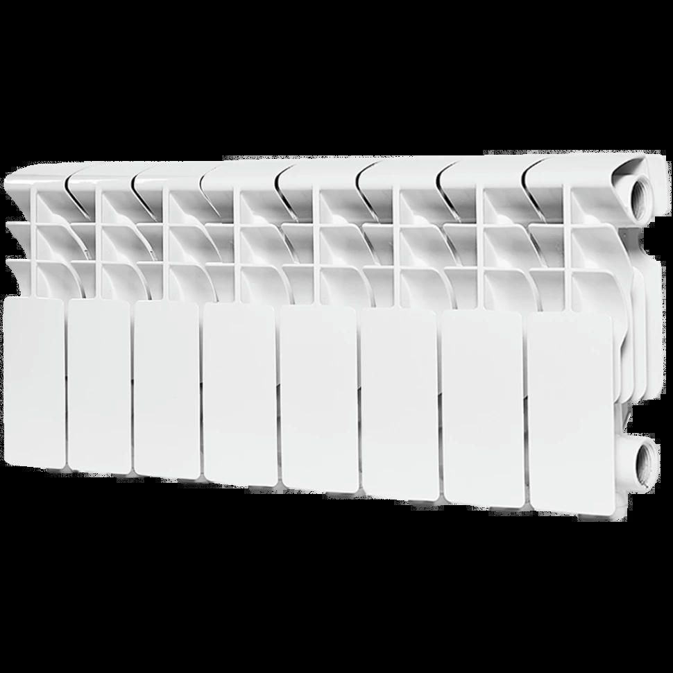 Радиатор алюминиевый секционный Plus 200 8 секций, боковое подключение Ral 9016 ROMMER