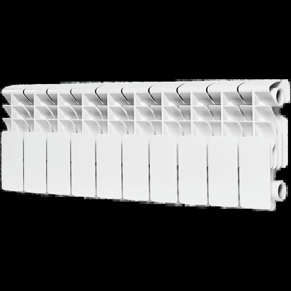 Радиатор алюминиевый секционный Plus 200 10 секций, боковое подключение Ral 9016 ROMMER