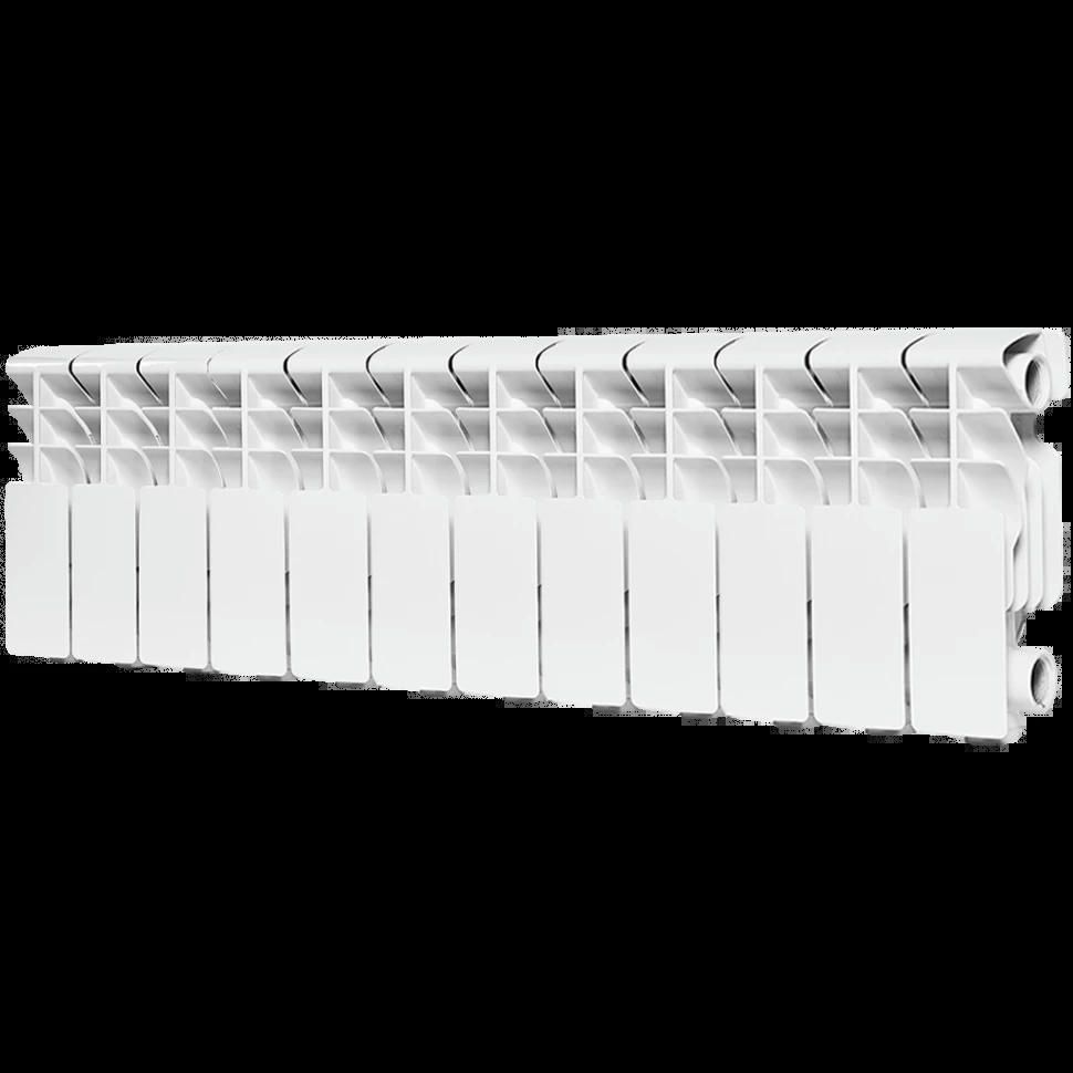 Радиатор алюминиевый секционный Plus 200 12 секций, боковое подключение Ral 9016 ROMMER