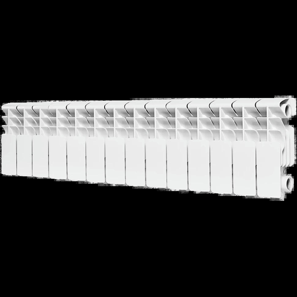 Радиатор алюминиевый секционный Plus 200 14 секций, боковое подключение Ral 9016 ROMMER