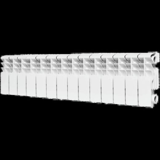 Радиатор алюминиевый секционный Plus 200 14 секций, боковое подключение Ral 9016 ROMMER