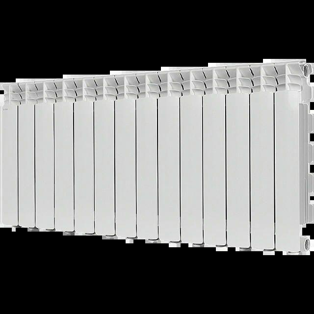 Радиатор алюминиевый GAMMA 500 14 секций, боковое подключение, белый STOUT